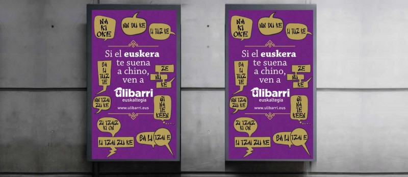 Campaña Ulibarri de opis en el metro de Bilbao